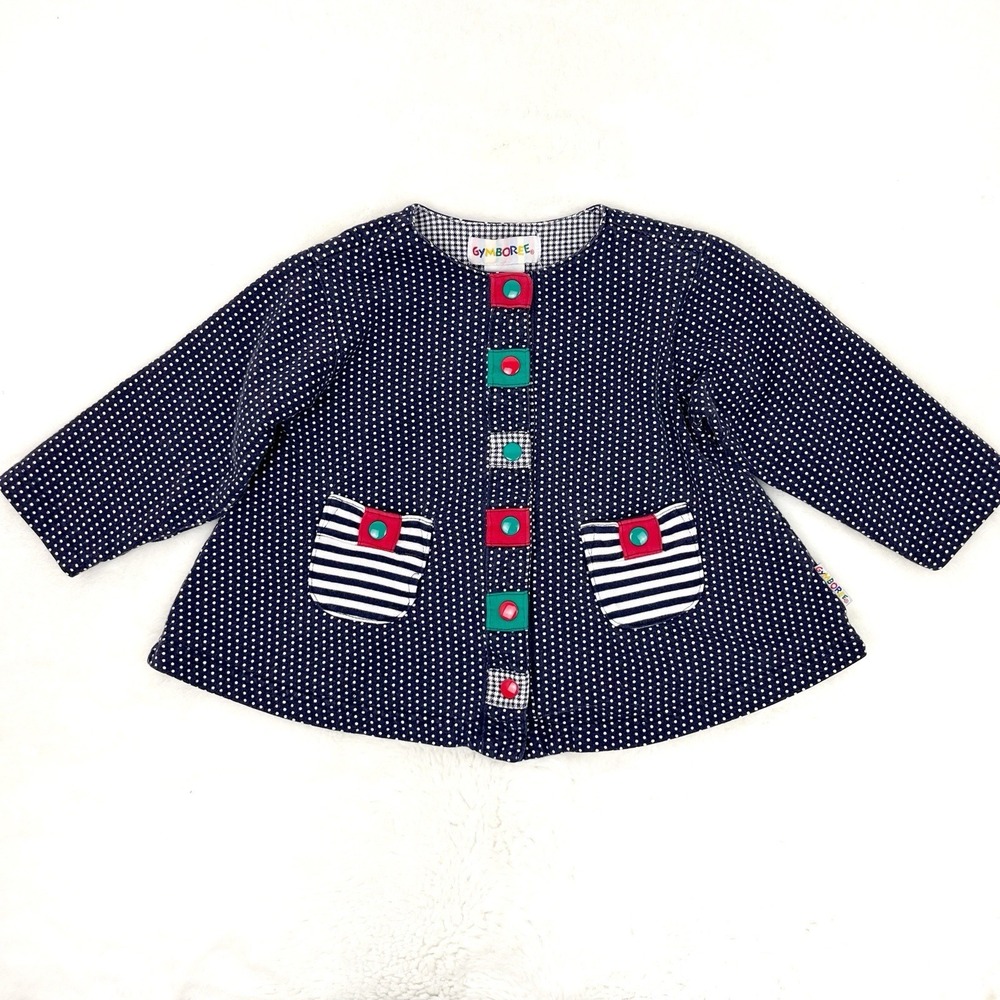 Vintage 90s Gymboree Top Jacket XSmall Girl Rainbow Tag